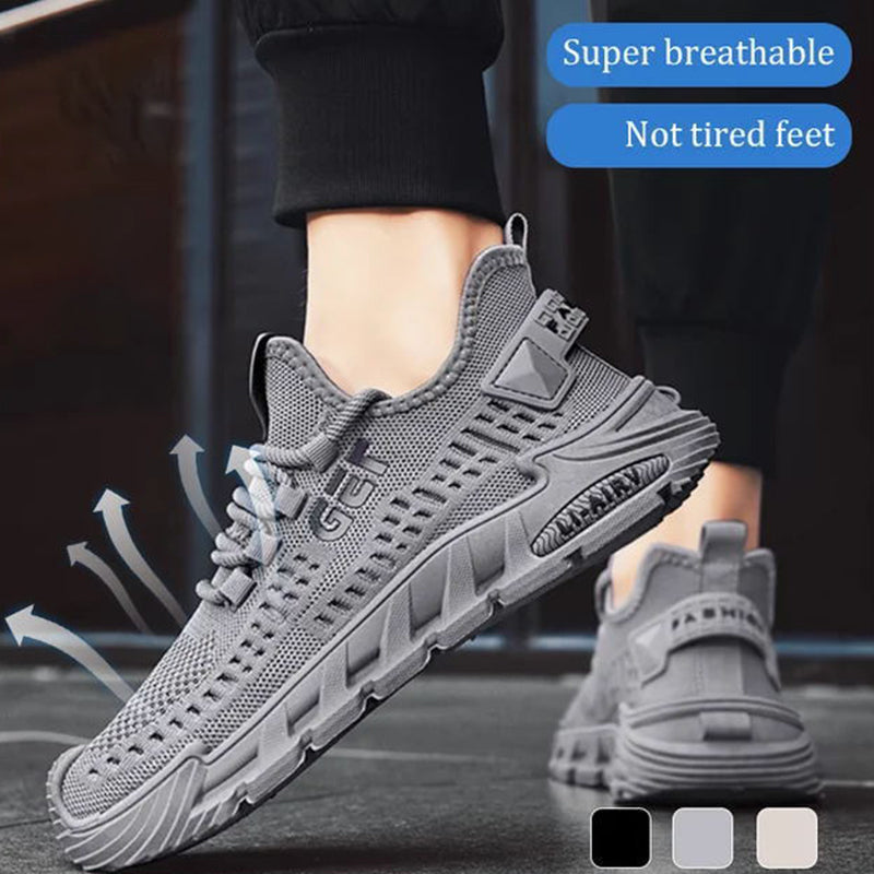Zapatillas Oxford Para Hombre - Malla Transpirable, Sin Cordones, Suela Ligera EVA, Para Caminar Y Trabajo