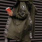 Nueva chaqueta impermeable con capucha y manga larga para mujer