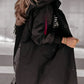 Nueva chaqueta impermeable con capucha y manga larga para mujer