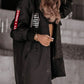 Nueva chaqueta impermeable con capucha y manga larga para mujer