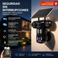 Juego de cámaras de seguridad inalámbricas con energía solar y alarma