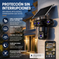 Juego de cámaras de seguridad inalámbricas con energía solar y alarma