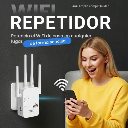 📶🔥 ¡50% DE DESCUENTO! Amplificador WiFi 2026 Banda Dual 1200Mbps – Cubre 10,000 ft², 50 Dispositivos, Puerto Ethernet y Modo Repetidor 🏠