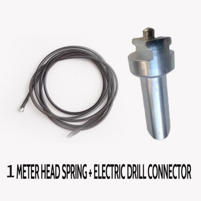 🚽 Resorte desatascador eléctrico de tuberías – Gran potencia, cable flexible y fácil de usar 🛠️