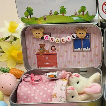 🎉Easter Best Gift 49% OFF🎁🐇Bunny Mummy Tiny Plush Pocket Tin