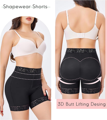 Encaje de acero deshuesada Butt Enhancer Shorts Shapewear Ropa de mujer