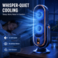 🔥 Ventilador de mesa portátil con 5 velocidades regulables