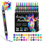 Rotuladores de Pintura Acrílica de Doble Punta - 24/48/72 Colores
