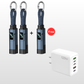🔌⚡Cable de Llavero 4 en 1 – Carga Rápida y Siempre Contigo
