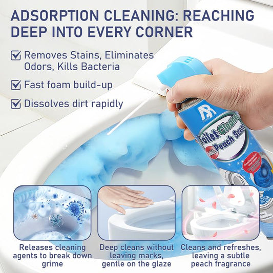 Espuma Activa para Inodoro: Limpieza Profunda que se Expande para Eliminar Manchas y Olores