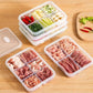 Caja organizadora con compartimento para mantener la frescura en el refrigerador
