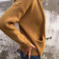 🔥 ¡Último día 50% de descuento!⏰Chaqueta de punto con cuello redondo y cremallera🧥