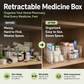🔥 Organizador de medicamentos transparente y telescópico — extensible, perfecto para un botiquín ordenado 💊🗄️