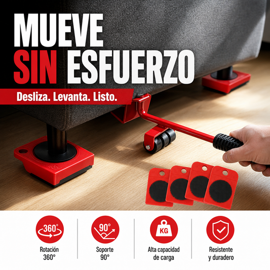 🔥¡Último día! 50% DE DESCUENTO🔥Juego de Herramientas para Levantar y Mover Muebles, 4 Piezas