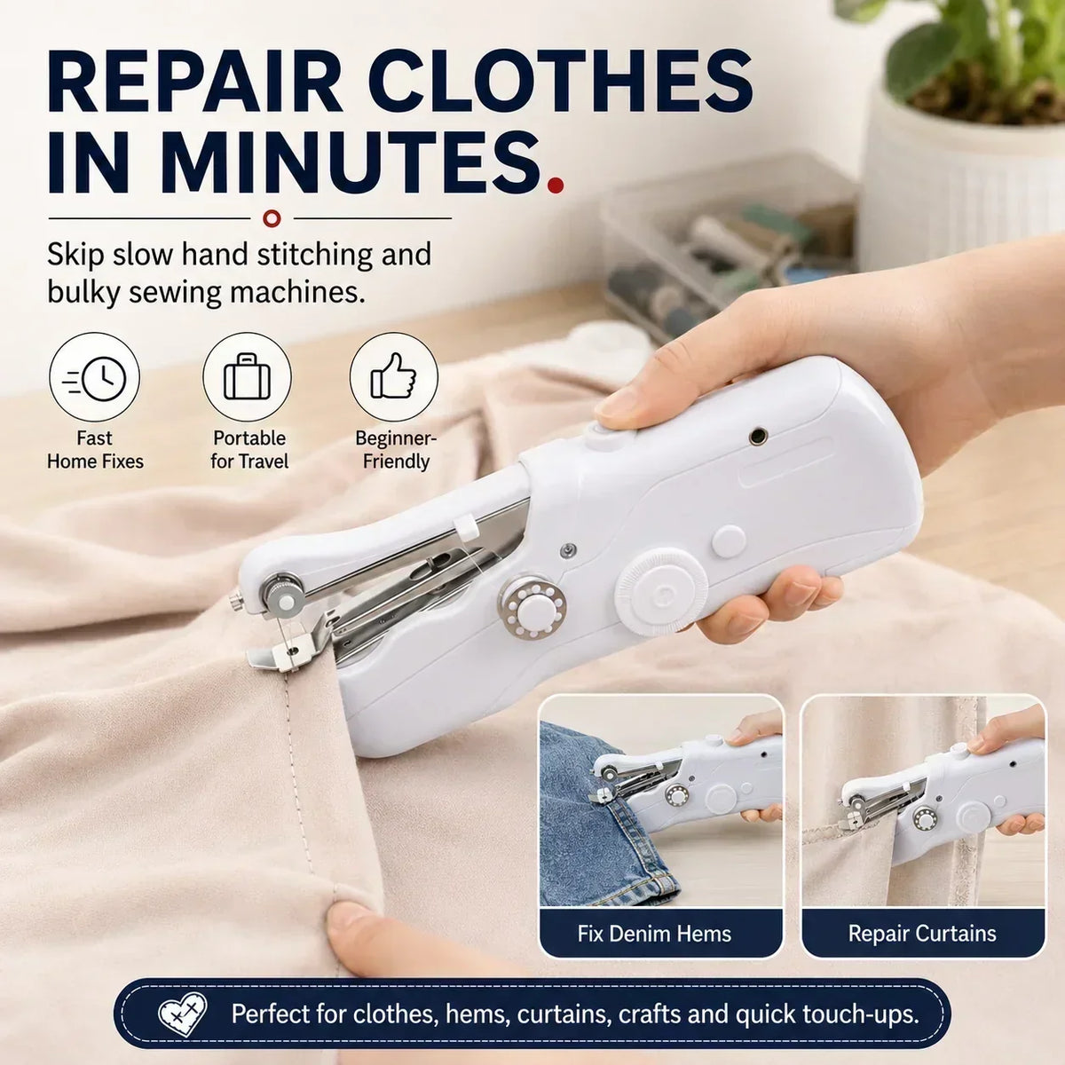 ⏳Time-Limited Special⏰🧵Mini Electric Sewing Machine – Lightweight, Portable & Easy to Use! ✨