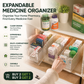 🔥 Organizador de medicamentos transparente y telescópico — extensible, perfecto para un botiquín ordenado 💊🗄️