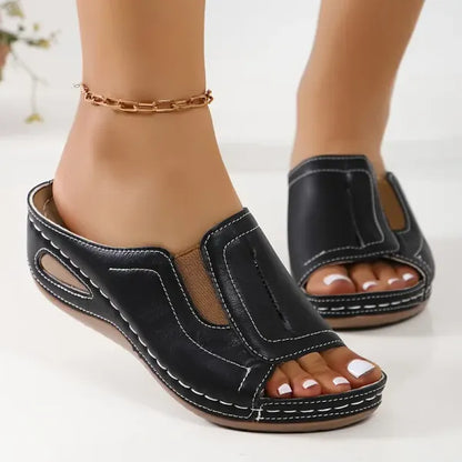 Sandalias de cuña ortopédicas cómodas