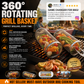 🔥🍖 Oferta BBQ por tiempo limitado – Cesta giratoria 360° para barbacoa | Cesta antiadherente para carne, verduras y más