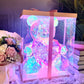 💕Flores Marchitas? Oso Luminoso 16 Colores, ¡Magia Eterna! ⏳ Caja PVC+💘 2 Corazones!Parejas Recomiendan! Oso Luminoso, ¡Encanto Total!