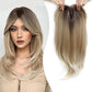 Topper de Cabello en Capas con Flequillo para Mujer con Pérdida de Volumen