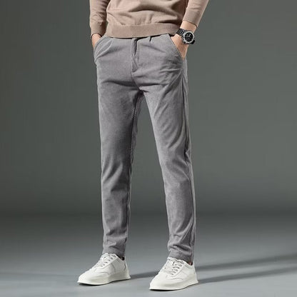 Pantalones casuales de pana gruesos para hombre