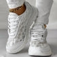 【2.5-7】ZAPATILLAS TRANSPIRABLES CON PUNTA REDONDA Y CORDONES