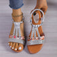 Nuevas Sandalias de Verano para Mujer con Punta Abierta y Detalles de Strass