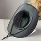 Vintage Wide Brim Cowboy Hat with Strap