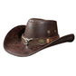 Vintage Wide Brim Cowboy Hat with Strap