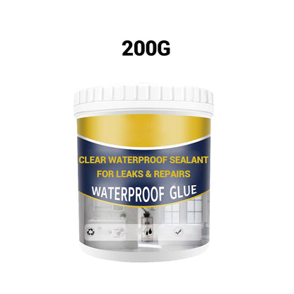 Sellador transparente impermeable para fugas y reparaciones.