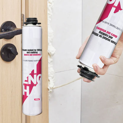 Foam sealant for filling and caulking doors and windows