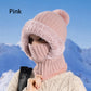 Pasamontañas de punto de invierno para mujer
