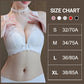 Sujetador push-up con cierre frontal sin aros y encaje
