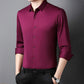 🌲Oferta navideña 50 % de descuento🌲Camisa de hombre con forro de felpa de color liso