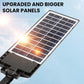 💎 ¡50% DE DESCUENTO! 💎 Sistema de iluminación LED solar de 1500 W: súper brillante, inalámbrico y resistente a la intemperie con sensor de movimiento + control remoto (IP65) ☀️💡