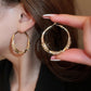 💖VENTA DE ÚLTIMO DÍA 50% DE DESCUENTO💖Pendientes en forma de círculo con circonita.