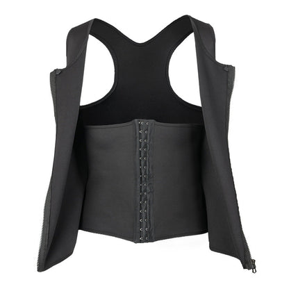 Chaleco reductor con cremallera para hombre
