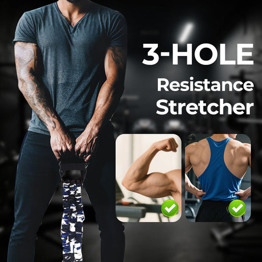 💪 50% DE DESCUENTO! ✨ Bandas de Resistencia de Látex Natural con 3 Orificios - Nivel Profesional para Fisioterapia y Entrenamiento de Fuerza 🏋️‍♂️🔗