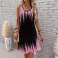Vestido Mini sin Mangas con Estampado a la Moda para Mujeres