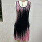 Vestido Mini sin Mangas con Estampado a la Moda para Mujeres