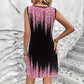 Vestido Mini sin Mangas con Estampado a la Moda para Mujeres