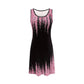 Vestido Mini sin Mangas con Estampado a la Moda para Mujeres