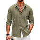 Camisa de Manga Larga para Hombre - Color Sólido