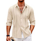 Camisa de Manga Larga para Hombre - Color Sólido