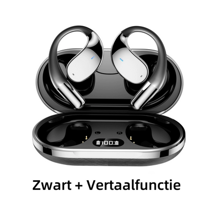 Auriculares inalámbricos de oreja abierta con pantalla LED