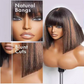 Peluca Bob Natural y con Estilo hasta los Hombros para Mujer