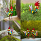 Adorno de Gallo de Metal Chistoso para Jardín