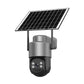 Conjunto de cámaras de seguridad inalámbricas alimentadas por energía solar con alarma