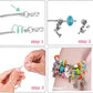 💫 50% DE DESCUENTO ! 🎁 Kit para Crear Pulseras con Charms - Incluye Cuentas y Herramientas, Diseño Divertido para Regalo o Manualidades 👧📦
