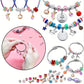 💫 50% DE DESCUENTO ! 🎁 Kit para Crear Pulseras con Charms - Incluye Cuentas y Herramientas, Diseño Divertido para Regalo o Manualidades 👧📦